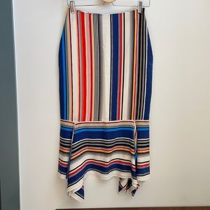 EDUN silk midi skirt